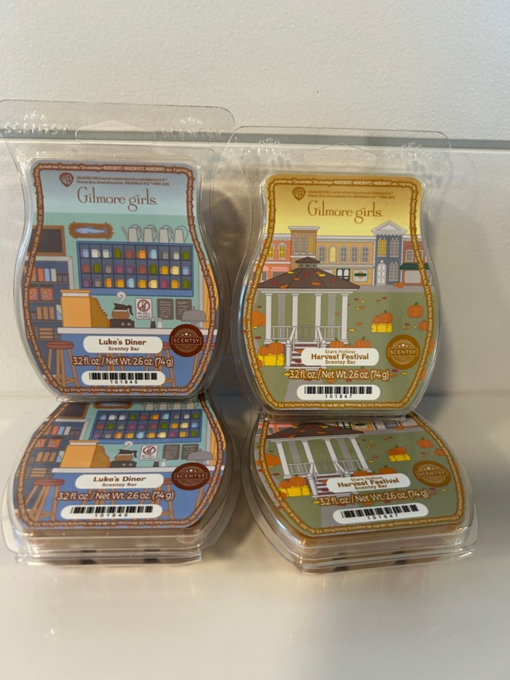 Scentsy Gilmore Girls Wax Bars - 2 Luke’s Diner 2 Harvest Festival